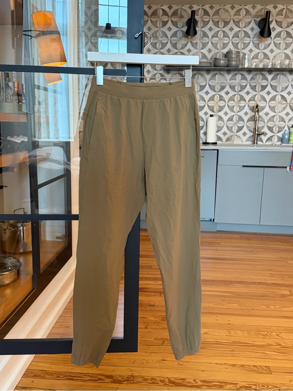 lululemon athletica Olive Green Drawstring Surge Joggers